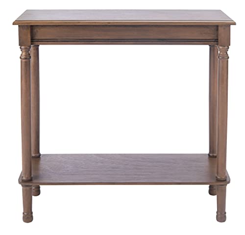 Safavieh Home Collection Tinsley Brown Rectangular Bottom Shelf Console Table