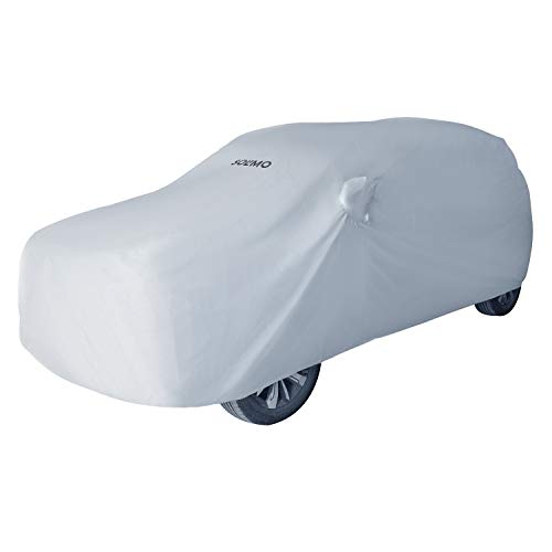 Amazon Brand - Solimo UV Protection & Dust Resistant Car Cover for MG Hector Plus (Silver)