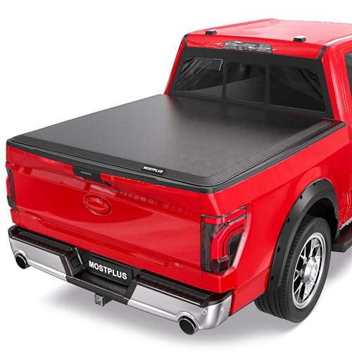 MOSTPLUS Roll-Up Soft Vinyl Truck Bed Tonneau Cover Compatible for 2009-2025 Ford F150 F-150 Short Bed On Top (5.5 FT Feed Bed)