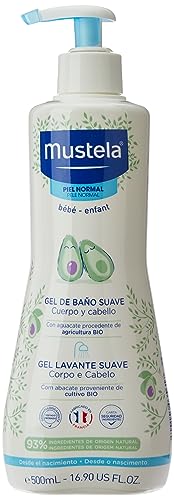 Gel Lavante Suave Mustela Bebê Corpo e Cabelo 500ml