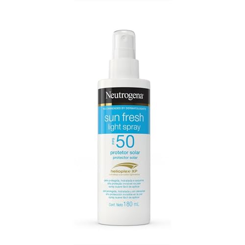 Protetor Solar Corporal Spray Neutrogena Sun Fresh, FPS 50, 180ml | Light
