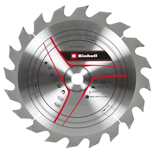 (-33%) Original Einhell Kreissägeblatt 200x16 (Sägen-Zubehör, Ø 200 mm, Aufnahme 16 mm, 20 geschränkte Zähne, Schnittbreite 2,4 mm, hartmetallbestückt, für Tischkreissägen)