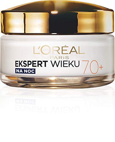 (-16%) L'Oréal Paris Experte für Alter 70+ pflegende Anti-Age Gesichtscreme für die Nacht, reife Haut, Falten reduzierend, Hautverdickung, Vitamin B3, Vitamin E, Feigeneigeneigeneigeneigeneigung, 50 ml