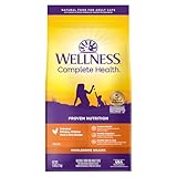 Wellness Complete Health Adult Dry Cat Food, Natural, Wholesome Grains Kibble, Chicken Recipe, 5 lb Bag