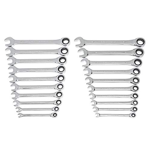 GEARWRENCH 20 Piece Ratcheting Combination Wrench | SAE & Metric | 35720A-02
