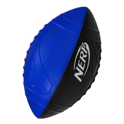 Nerf Pro Grip Football, Blue, Classic Foam Ball, Easy to Catch & Throw, Sports Toys, Christmas Gifts or Stocking Stuffers for Kids