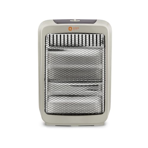 Orient Electric Stark Quartz Room Heater | 800 W Low Power Consumption | Tip-over Protection | 2 Heating Rods for Quick Heating | Cool Touch Body | 1 