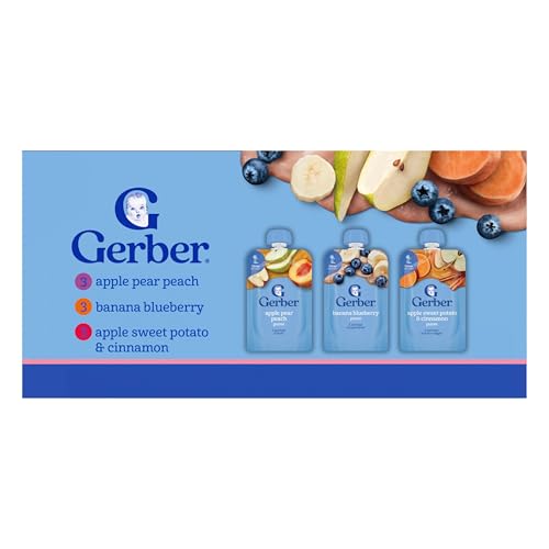 Gerber Stage 2 Fruit Veggie Favorites Pouches 9-Pack