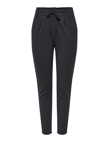 (-40%) ONLY Damen Onlpoptrash Life Easy Col Pant PNT Noos Regular Fit Hose Mit Kordelzugverschluss Für Lounge Und Freizeit, Blue Graphite,XS / 32L