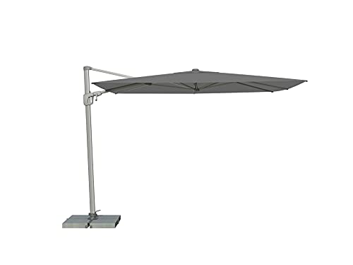 ⚡ BLITZDEAL (-38%) Suncomfort by Glatz Sonnenschirm Sunflex, stone grey, 300 x 300 cm quadratisch, Gestell Aluminium, Bespannung Polyester, 28 kg