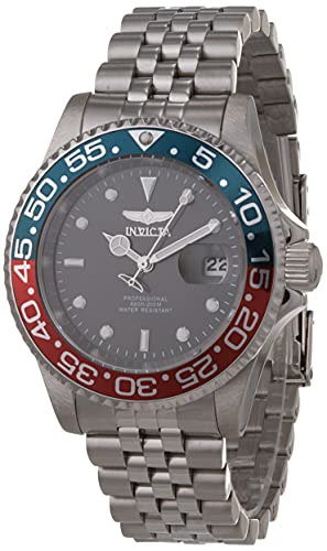 Invicta Relógio Masculino Pro Diver 40 mm Aço Inoxidável Quartzo, Prata (Modelo: 34102), Prata, Mid, Mergulhador, movimento de quartzo