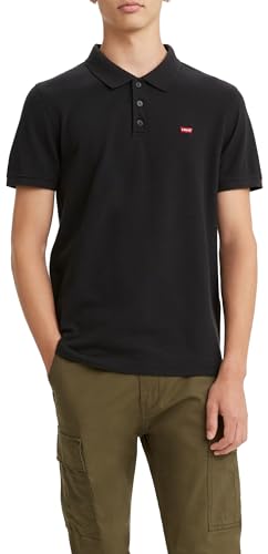 (-31%) Levi's Herren Kurzarm Housemark Polo T-Shirt Mineral Black L