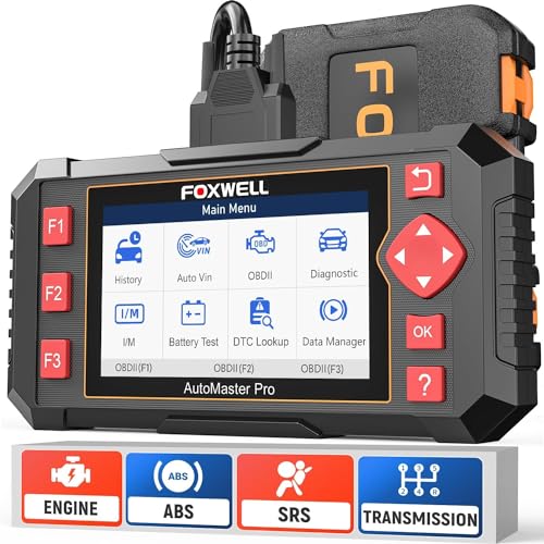 FOXWELL Car Scanner NT604 Elite OBD2 Scanner ABS SRS Transmission, Check Engine Code Reader for Cars and Trucks, Diagnos