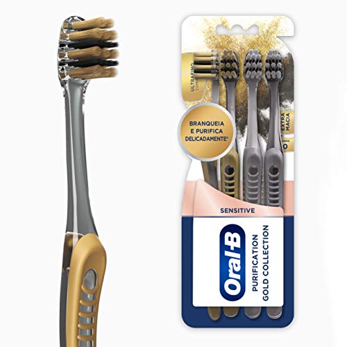 Escova de Dente Oral-B Gold Collection, 4 Unidades | Sensitive, Purification, Extra Macia