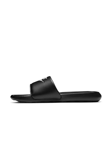 Nike Men's Victori One Slides, Black/White-Black, 9