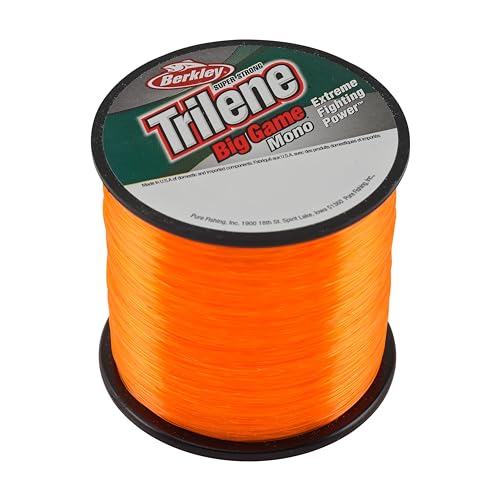 Berkley Trilene Big Game Monofilament Fishing Line, Blaze Orange, 50lb - 275yd