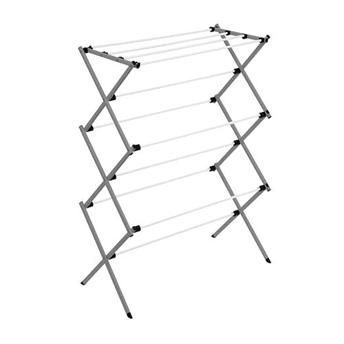 (-37%) Honey-Can-Do zusammenklappbarer Wäscheständer, grau, 50 lbs