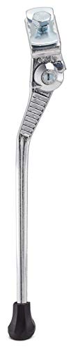 Schwinn Center Mounted Kickstand, Silver, Fits Most Adult Bikes, Lightweight and Durable Aluminum, Adjustable Height, Easy Installation, End Cap, Top Plate and Bolt Included, Kickstand for Adult Bike