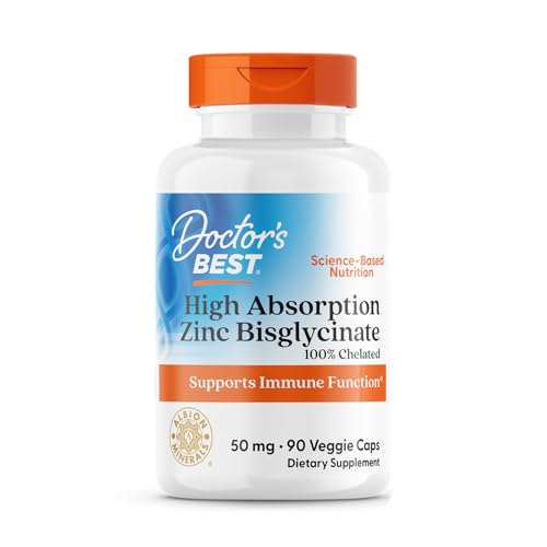 Doctor's Best High Absorption Zinc Bisglycinate 50mg