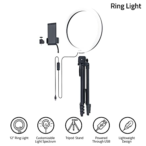 Razer Ring Light - 12” USB LED Ring Light for PC and Mobile Streaming - Black I RZ19-03660100-R3M1