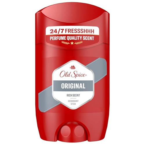 (-14%) Old Spice Original Deostick für Männer 50 ml, 24/7 Frischhh bei täglicher Anwendung, Duft in Parfumqualität, Schutz vor Gerüchen, 0 Prozent Aluminiumsalze