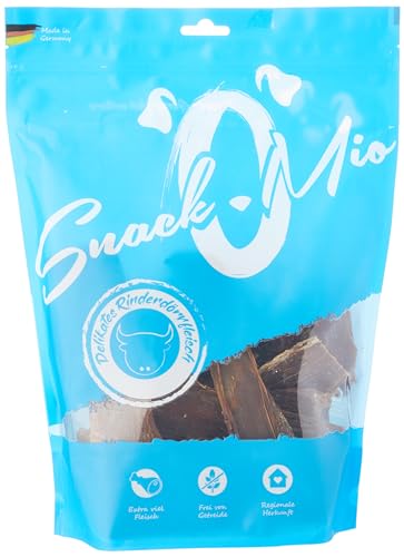 🔥 STARKER PREIS (-32%) SnackOMio – Premium Hundesnack – delikates Rinderdörrfleisch, getreidefrei, 1er Pack (1 x 600g)