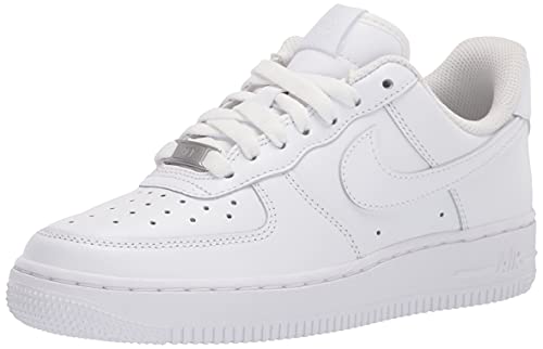 Nike Women Basketball Shoe, White Metallic Logo, 8.5