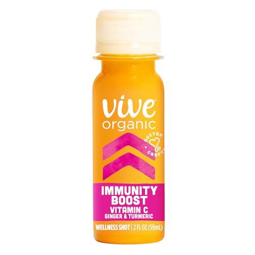 Vive Organic Immunity Boost Shots -Variety 4 Pack (2oz, 4 Count)