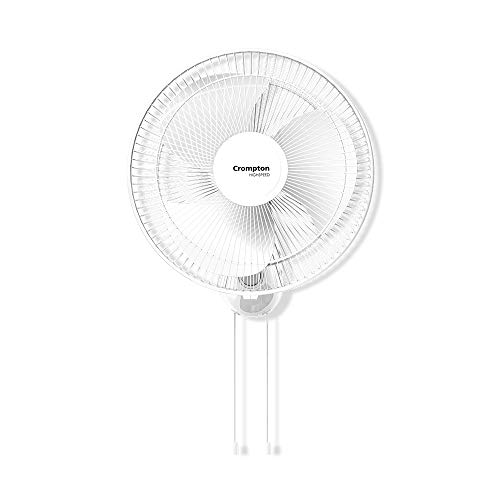 Crompton HISPEED Torpedo 400 mm Wall Mount Fan | 2100 RPM & 105 CMM | Easy Neck Tilt Mechanism | Superior Air Delivery | Smooth Oscillation | 2 Year W