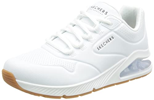 (-20%) Skechers Damen UNO 2 Air Around You Sneakers, White Duraleather Mesh Trim, 38 EU