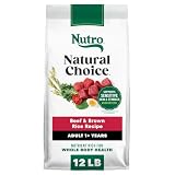 Nutro Natural Choice Adult Dry Dog Food, Beef & Brown Rice Recipe, 12 lb