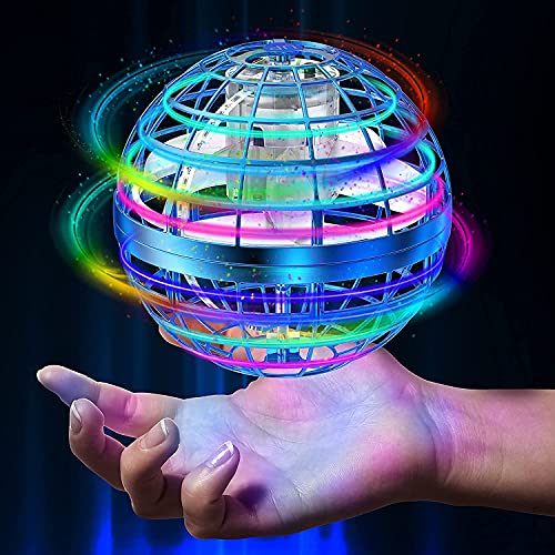 AMERFIST 2025 Flying Orb Ball Toy,Cosmic Globe Boomerang Hover Ball Galactic Fidget Spinner, Hand Drone Orbit, Cool Toys Gift for 6 7 8 9 10+ Year Old Boys Girls Teens Outdoor Toys(Blue)