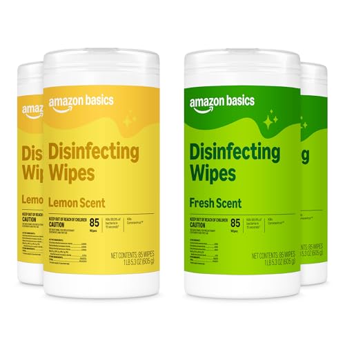 Disinfecting Wipes Lemon And Fresh Scent Sanitizes Cleans Disinfects
