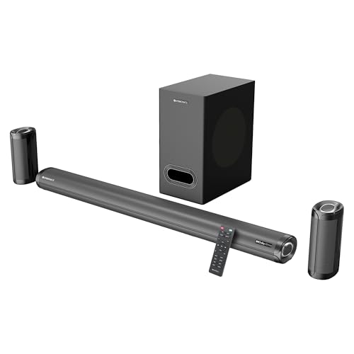 Zebronics ZEB-JUKE BAR 9700 PRO DOLBY ATMOS Bluetooth Home Theater Soundbar With Subwoofer Supporting 4K HDR, Wall Mount, USB, AUX, Optical IN, 3xHDMI