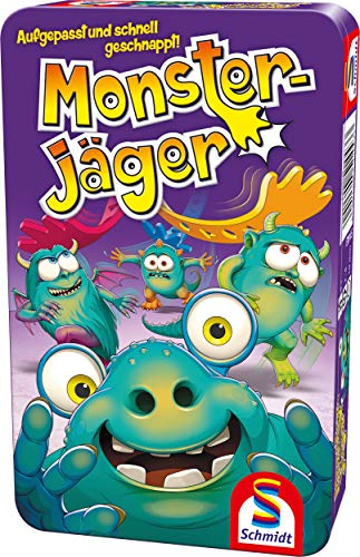 (-37%) Schmidt Spiele 51443 Monsterjäger, Reisespiel, Bring mich mit Spiel in der Metalldose
