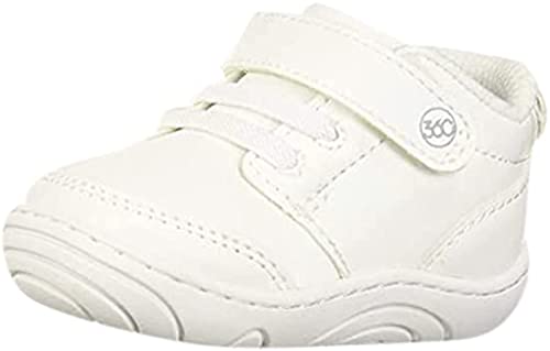 Stride Rite 360 Boys Taye 2.0 First Walker Shoe, White, 6 Toddler