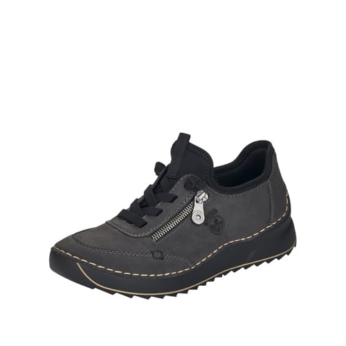 (-44%) Rieker Damen 51568 Sneaker, Stromboli Black 45, 40 EU