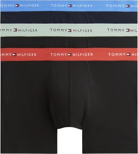 🔥 SELTEN SO GÜNSTIG (-42%) Tommy Hilfiger Men 3P Boxer Brief Wb Um0Um03874 Boxer Brief, BEIGE (B//Blue Spell/Terra Red/Minty Grey), XL