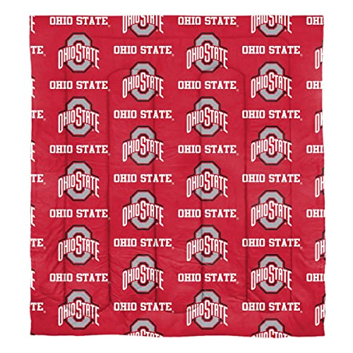Northwest NCAA Ohio State Buckeyes Unisex-Adult Bed in a Bag Set, Full, Rotary