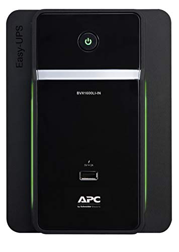 APC Easy UPS BVX1600LI-IN 1600VA / 900W Power Backup UPS for Content Creators & Small Business | 6 Backup Sockets with AVR Protection | Ideal for Edit