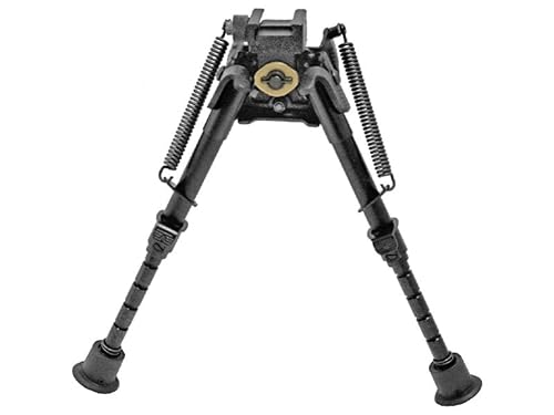 Harris Engineering Bipod, Rotating, Black, Leg Notch, 6"-9" S-BRMP