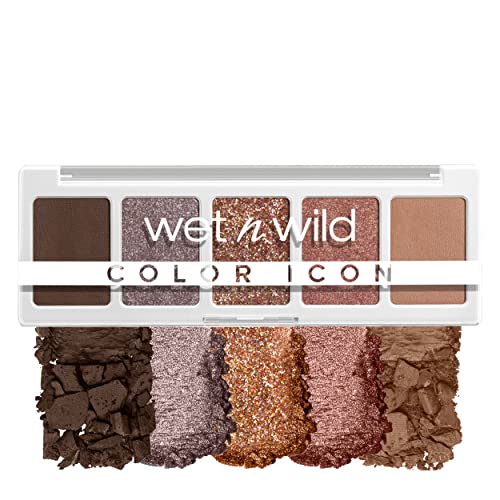 (-52%) Wet n Wild, Color Icon 5-Pan Palette, Lidschatten Palette, 5 Hochpigmentierte Farben für das alltägliche Make-up, langanhaltende und leicht zu verblendende Formel, Camo-Flaunt