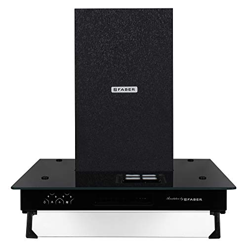 Faber 3in1 Chimney with Air purifier & Fan, 60 cm, 1095 m³/hr (HOOD 3N1 AEROST. STAR PRO 3D AB TC 60,Baffle Filter, Alligator Black)
