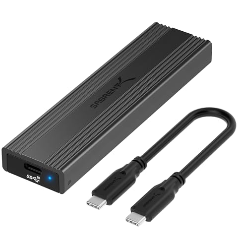 ⚡ BLITZDEAL (-46%) SABRENT NVMe Gehäuse und m2 SATA SSD Adapter (M-Key, M+B Key) USB C 3.2X2 10Gbps Kühlkörper Design (EC-SNVE)