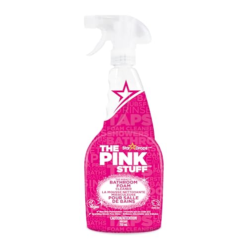 Stardrops - The Pink Stuff - Miracle Bathroom Foam Cleaner 750ml - Baths, Tiles, Soap Scum, Limescale, Streak Free