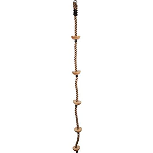 (-59%) small Foot Kletterseil mit Fußtritten aus Holz und stabilem Ring zur Aufhängung, in Natur-Optik, ab 3 Jahren, 11877, Braun