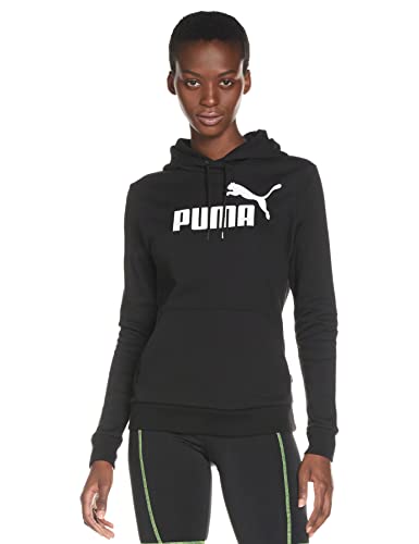 (-65%) PUMA Damen Ess Logo Hoodie Tr Sweatshirt, Black, L