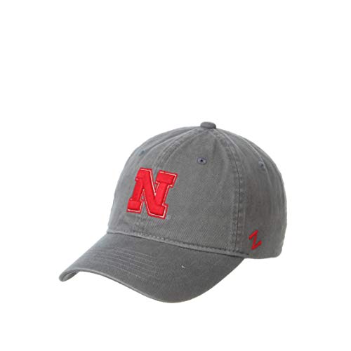 NCAA Nebraska Cornhuskers Mens Adjustable Scholarship Hat Charcoal, Nebraska Cornhuskers Charcoal, Adjustable, One size