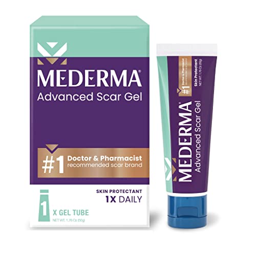 Mederma Advanced Scar Gel - Treats Old & New Scars, Reduces Appearance of Scars from Acne, Surgery, Burns, Injury & Stretch Marks, 1.76 Oz (50g)