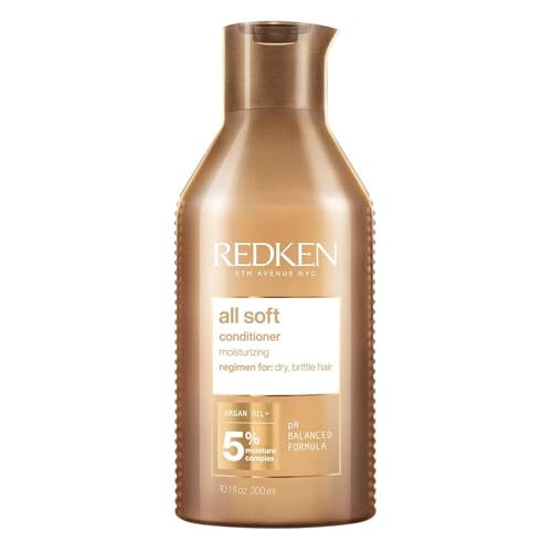 Redken All Soft Mega Curls Conditioner | For Extremely Dry Hair | For Curly & Coily Hair | Nourishes & Softens Severely Dry Hair | With Aloe Vera | 10.1 Fl Oz